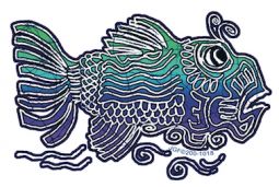 Jerry Garcia -  Fish Window Sticker